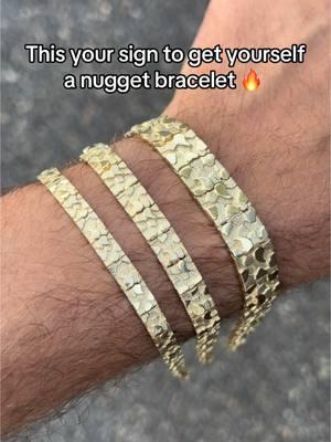 #nuggetbracelet #nuggetjewelry #nuggetring #goldjewelry #oldschool #mexicanjewelry