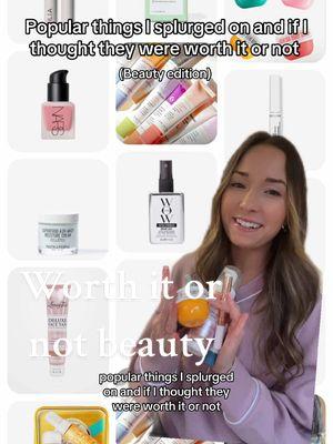 Popular beauty items I splurged on & if I thought they were worth it or not 🤍 #splurgeorsave #splurgeworthy #splurgevssave #saveorsplurge #divi #diviscalpserum #lovingtan #soldejaniero #youthtothepeople #glossier  @Glossier @Youth To The People @Loving Tan #greenscreen @Divi Scalp & Hair Health 