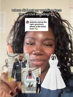 Replying to @ms.rich The dress/my entire wedding fit everybody keeps asking me about is 🔗’ed on our amazon storefront in our b!o 👰🏾‍♀️🫶🏾 #bride #weddingdress #amazonfinds #amazonmusthaves #civilwedding #civilweddingdress #weddingtiktok #weddingdress 