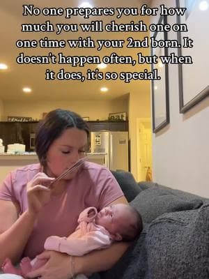 The one on one time with your 2nd baby is so cherished. Being a mom is my favorite thing #twoundertwo #toddlermom #newbornlife #secondchild 