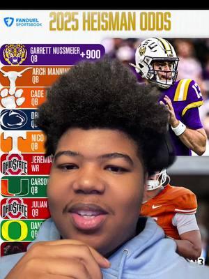 These 2025 heisman odds for next season are crazy #viral #im23shots #cfb #cfb25 #heisman #greenscreen 