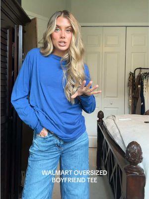 the oversized you stole it from your boyfriend look is so cute and effortless think oversized tee with some denim the contrast with oversized & skinny jeans (yes skinny) it’s SO GOOD. 🤩 this is the size XS & it’s still oversized plus under $20!! It is 🔗 in my L T K. #oversizedtshirt #oversizedtee #boyfriendtee #boyfriendtshirt #walmart #walmartfashion #walmartfinds #scoopfashion #walmartscoop #affordablefashion #walmartfashion #walmarthaul #lookforless #babytee #skimsdupereview #skimsdupe #greytshirt #greycroptop #closetbasics #capsulewardrobe #closetessentials @Walmart @Walmart Creator 