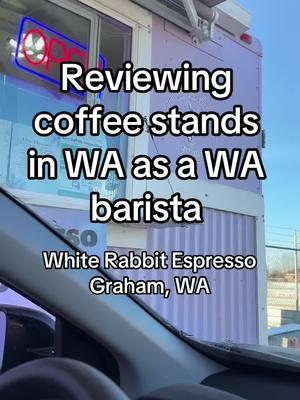 Part 1 of todays coffee tour! @White Rabbit Espresso  So sweet & really good coffee! #wabarista #pnwcoffee #coffeereview #wastate #barista 