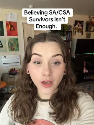 Believing a survivor is the first step but it’s not enough, you have to actually support them. Allow them to heal THEIR way, ask them what THEY need and want. Do not remain neutral. Believing someone only goes so far. I was believed and still abandoned by 99% of my family. #survivor #resilience #recovery #healing #csa #sa #supportsurvivors 