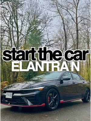 Starting the 2025 Hyundai Elantra N  #hyundai #elantran #hyundaielantra #asmr #carasmr #carsounds #carchime #startthecar 