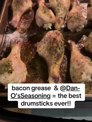 these are the juiciest, most delicious drumsticks you'll ever have cut them with bacon grease, and a generous portion of @Dan-O’s Seasoning you won't regret it #carnivore #carnivorediet #carnivoredietforwomen #chicken #darkmeat #dannosseasoning 