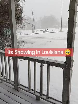 🥹🥹 #snow #cold #louisiana #neworleans #batonrougelouisiana #bogalusa 