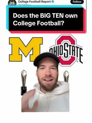 Is the Big Ten the undisputed champ of college football?  🤔🏈 #CollegeFootball #bigtenfootball #ohiostatefootball #cfbnationalchampionship @KentSports 