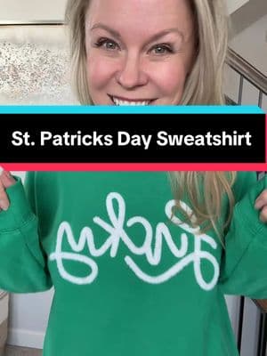 I'm loving this St. Pattys Day Lucky sweatshirt!  It's buttery soft and super cozy.  @SHEWIN.official.shop #sweatshirt #stpatricksday #stpattysday #stpattysdayoutfits #stpattysdayoutfitinspo 