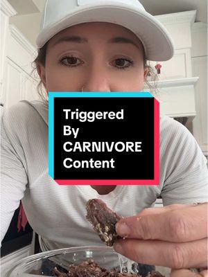 ⚠️TRIGGERED?! . Good 🤪 . #worldcarnivoremonth #carnivorecommunity #carnivorewomen #carnivorediet 