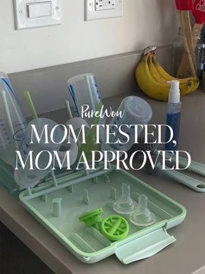 ✨ On-the-go parenting made easy. ✨ This compact baby bottle cleaning kit helps keep things washed, organized, and ready for baby no matter where you are. ✈️🍼 Shop at our bio link. @purewow and @moms_purewow may earn commission through links on our social. #MomTestedMomApproved #TravelReady #ParentingHacks #BabyEssentials #BabyBottle #DryingRack #BottleCleaner