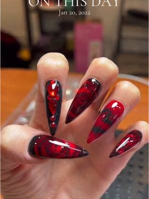 #onthisday #melissasnailz #rednails 