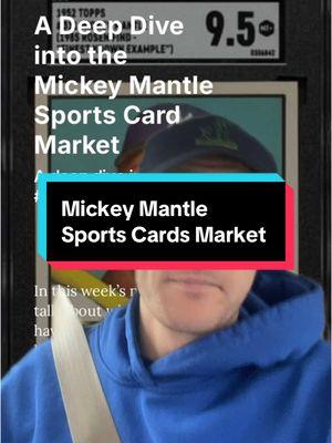 This week’s Bonkers Cards blog is all about the Mickey Mantle sports card market.  Subscribe to the newsletter to read! (Link in bio!) #bonkerscards #baseballcards #vintage #mickeymantle 