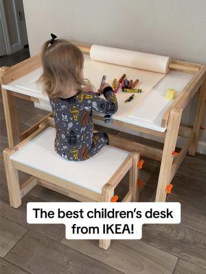 My daughter draws and does crafts at this desk almost every day! We absolutely love it and it deserves more love! ❤️ #ikea #ikeafinds #ikeamusthaves #kidsikea #kidsdesk #toddlerdesk #tableforkids #crafttable #toddlerfinds #momlife #momrecomendation #toddlermom #toddler #kidstoys #kidsactivities #ikeakids #ikeakidstable 