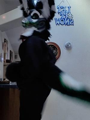 #furry HER NAME IS VIPERR :D 💚 #tiktokban #therianthropy #animal #theriancommunity #theriotypes #emo #cosplay #funny #quadrobics #fursuit #animals #therian 