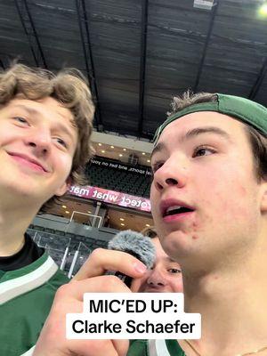 10/10 interviewing skills Schaef  #hockey #hockeytiktoks #everettsilvertips #silvertips #hockeyboys #fyp #micedup 