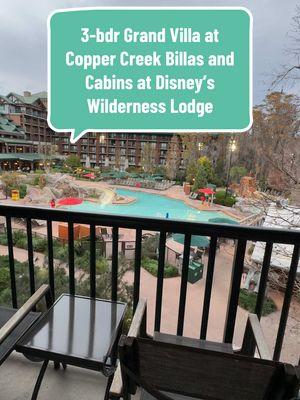 ✨ The 3-Bedroom Grand Villa: Copper Creek Villas & Cabins at Disney’s Wilderness Lodge is perfect for large families or groups 👨‍👩‍👧‍👦🎉. This spacious resort room can accommodate up to 12 guests (plus a child under 3 in a crib 🍼). Featuring: 🛏️ 1 King-size bed 🛏️ 4 Queen-size beds 🛋️ 1 Queen-size sleeper sofa You'll love having a fully-equipped kitchen 🍳 with full-size appliances, a toaster, and a coffee maker ☕—perfect for quick breakfasts or late-night snacks. Unwind in the bubble jet tub 🛁 or soak in the views from your private porch or balcony 🌳✨. Plus, this villa has all the comforts of home 🏠 with a stacked washer and dryer, a flat-panel TV 📺, and plenty of space at around 1,105 square feet! 🔗 Resort/room details link in bio. Book your perfect vacation with me; my services cost nothing extra when you book with me! 💖 #RoomTour #DisneyDreamStay #VacationGoals #CopperCreekGrandVilla #DisneysWildernessLodge #DisneyVacationPlanner #LuxuryDisneyStay #MagicalGetaways 