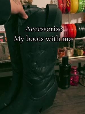 GRWM: styling my boots🖤🤠⛓️ #yallternative#goth#gothfashion#gothabilly#fyp#pinup#pinupghoul#rockabilly#fypp#DIY#grwm#boots#cowboy#cowboyboots#conchobelt#concho#diyproject#depechemodevibes#thesmiths 