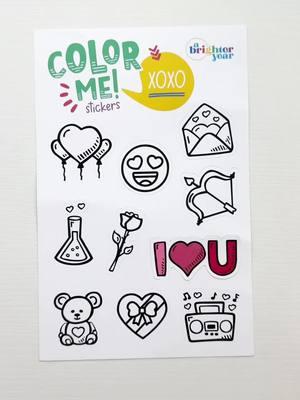 Fall in love with coloring all over again! Our XOXO stickers are the sweetest mini coloring book you’ll need this Valentine’s Day. Pre-order now and get ready to spread the love! #coloringtherapy #adultcoloringbook  #easycoloringbook #colorwithme 