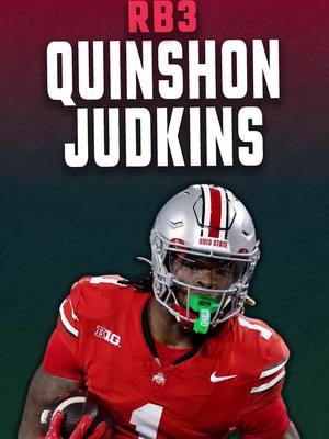 Quinshon Judkins is the RB3 in the 2025 NFL Rookie Class ahead of Kaleb Johnson and Omarion Hampton #quinshonjudkins #ohiostate #nfldraft #dynastyfantasyfootball #nfl #cfb