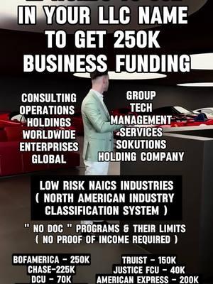 💸 Want $250K in business funding? Learn the 12 powerful words to include in your LLC name that could unlock big funding opportunities! 💼✨ Ready to grow your business? 👉 Click the link in bio to book your FREE 30-min consultation today! 🚀 #FYP #foryourpage #BusinessFunding #LLC #StartupTips #Entrepreneur #MoneyMoves #BusinessGrowth #FundingOpportunities #FinancialFreedom #money #finance #moneymatters #global #services #fun #Love #beauty #tips #LifeHack #moneyhack 🎯 Tagging the best accounts to help you level up: @GrantCardone @EarnYourLeisure @NehemiahDavis @TheBudgetMom