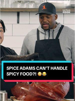 Spice Adams not being able to handle spicy food is hilarious 😂 Watch the full episode of the Let Them Cook ft @ANTHONY ADAMS  #linkinbio  #spiceadams #thebears #chicago #chicagotiktok #chicagobears 