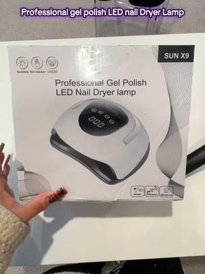 Watch me unwrap My first LED Nail Dryer lamp #nailhaul #lednaillamp #amazonfinds #nailneeds #fyp #myownnailtech #nails2025  #mynewventure #2025nails #newhobby 