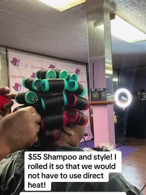 Book your next appointment with me . #rollerset  #baltimorehairstylist  #mybmore  #hairstylist 