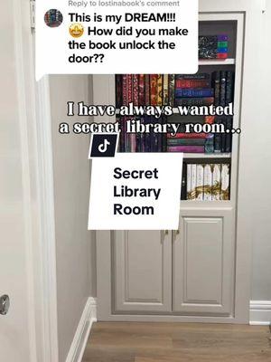 ✨Here is how I took my book and made it the lock on my secret library door  #secretlibrary #secretroom #BookTok #secretdoor #bookshelfdoor #katherinebichler #katherinebichlerslibrary #dreamlibrary #homelibrarygoals #beneaththesand 