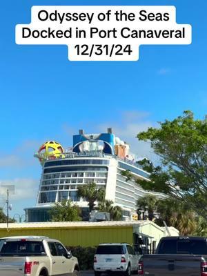 Royal Caribbean’s Odyssey of the Seas Docked in Port Canaveral on New Years Eve! Have you cruised on Odyssey of the Seas? #odysseyoftheseas #royalcaribbean #portcanaveral #cruiseship #cruisetok #cruiselife #fyp 