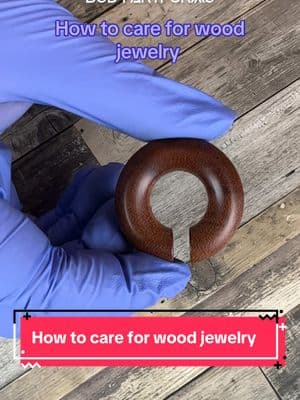 Show your wood jewelry pieces some love so they don’t dry out and crack. We’ll show you a few tips to help you care for your wood jewelry. #bodyartforms #bodyjewelry #altjewelry #piercing #piercingtok #piercingcheck #woodjewelry #bodyjewelry # How to care for wood jewelry  How to clean wood jewelry  Wood body jewelry  Ear gauges Stretched ears Stretched lobes Ear gauges Wood plugs 