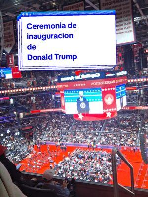 Trump ceremony inauguration at Capital One Arena #Trump #donaldtrump #washingtondc  #dc #whitehouse #capitol #capitalonearena 