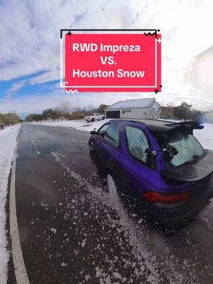 RWD Impreza sees snow for the first time #snow #houston #drift #midnightclub #nfs #hondaru #kswap 