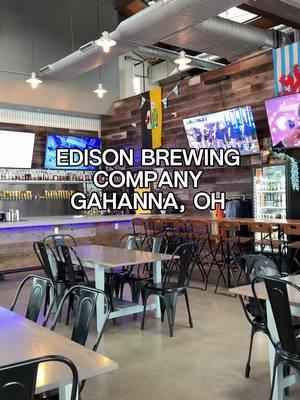 Edison Brewing Company located in Gahanna, OH is worth the visit! I love it even more in the warmer months because they have great outdoor space, but it's perfect any time of year. This day La Baia food truck was there so we got delicious pizza and lasagna that was 12/10! Be sure to check their website to see what food truck will be there when you visit because it changes daily.  #columbusohio #columbusbrewery #gahanna #cbusfoodie #614eats #cbusohio 