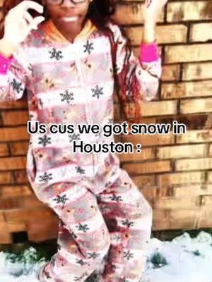 My Daughters Happy to have snow in Houston ❄️#houston #snow #ladid #ladidroe #ladidkids #fun #snowsnowsnow #fyp #explore #followforfollowback #foryou