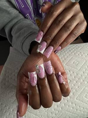 FIRST SET OF DUCK NAILS I EVER DID 🥴💅🏾🔥 #fypシ  #ctnailtech #acrylicnails #ducknails #nailshape #2025nails 