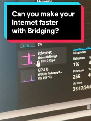 Does bridging make your internet faster? Lets look at this feature in Windows #techhacks #internet #techtoktips #windows #wifi #networkengineer 