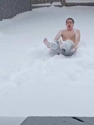 My son a special kinda special… #louisianasnowday #louisiana #swla #snowday #firstsnow #lakecharles #snowangel #fyp #fypシ 