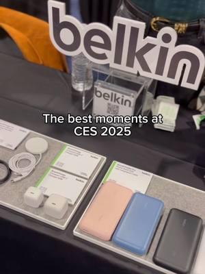 Highlighting innovation, connection and the future of tech. 🚀 Check out our favorite moments from #ces2025 ✨ #Belkin #CES #Technology #Tech #AI