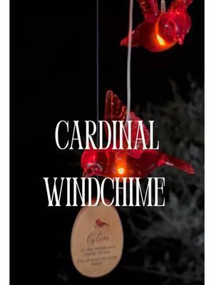 This windchime is so special and a beautiful way to honor loved ones 🥰 Linked on my Amazon storefront in my Linktree in bio! ♥️♥️ #grief #loss #family #Love #over50 #honoring #lovedones #cardinal #windchime #Home #outdoor #beauty 