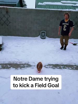 Can Notre Dame make a chip shot field goal? #notredame #kicker #fieldgoal #cfbplayoff #fightingirish #nationalchampionship #ohiostate #highlights #badnapoleon 