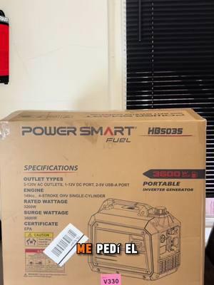 Me encanto es generador portatil🤩 #powersmart #generador #generadorelectrico #generadorportatil #generadordegas #plantaelectrica #herramientas 