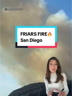 🔥FRIARS FIRE in Mission Valley San Diego 1/21/25 Fire stopped at 3 acres. Possible structure damage. Cause under investigation #greenscreenvideo #friarsfire #sandiego #sandiegofire #g#socal #wildfire #sandiegolife @Hula Ramos @Malik Earnest 