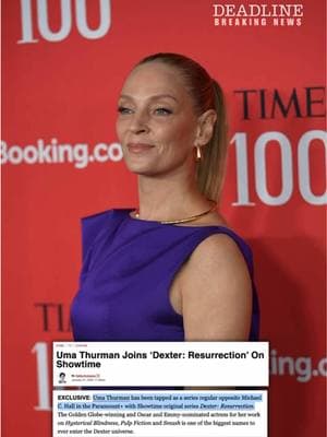 EXCLUSIVE: #UmaThurman has been tapped as a series regular opposite Michael C. Hall in the Paramount+ with Showtime original series #Dexter: Resurrection. All the details we know online at the link in bio. 