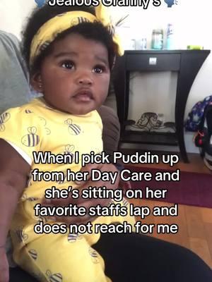 Because She did Not have to look at me like that at the end! #myfavoritegirl #grandkids #jealous #fypシ #mygirl #daycare #puddin 