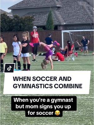 Her goal celebrations are gonna go wild 😅 #Soccer #celebration #goal #gymnastics Via @AmandaParson2404 