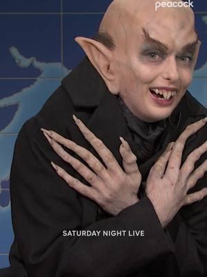 I heard the new Nosferatu is kinda thirsty 😬 @nbcsnl is streaming now on Peacock. #SNL #Nosferatu #WeekendUpdate