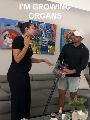 I’m growing organs here… 🤰🏽#pregnant #husbandandwife #husbandsoftiktok #pregnanthumor #pregnancyjourney #27weekspregnant #thirdtrimester 