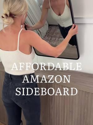 🔗Click the link in my bio to shop (under Amazon favorites)  Affordable sideboard ‼️ON SALE‼️ Available in multiple finishes and you can stack as many as you need for the perfect length!  #amazonfinds #amazon #amzonmusthaves 