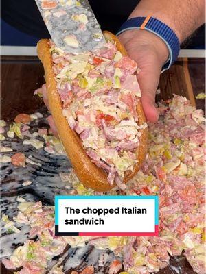 The chopped Italian sandwich changed my life!  From being featured on several TV shows like Good Morning America and being on the menu at a nationwide restaurant, it’s been crazy! Get the full recipe on my website TheNinjacue.com #choppeditalian #choppedsandwich 